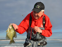 How to approach first ice for aggressive-biting panfish
