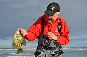 How to approach first ice for aggressive-biting panfish